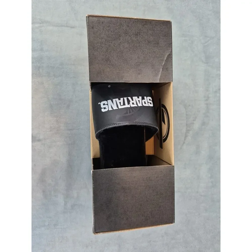Islide Men's Michigan State Spartans Mantra Fur Slides Black Size 9